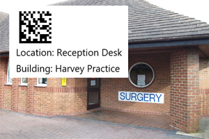 Barcode-Location-Label-For-GP-Surgery-Deliveries Tracking Pharmacy to GP Surgery with Location Barcode